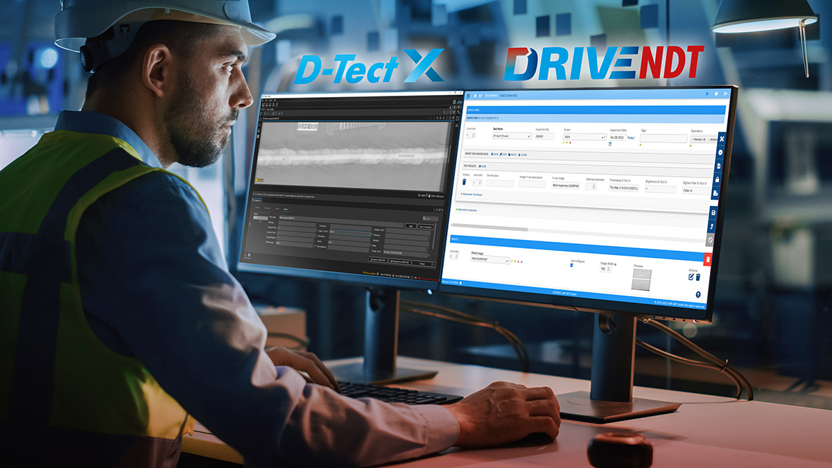 DÜRR NDT Announces Seamless Digital Radiographic Testing (RT) Workflow with DRIVE NDT and D-Tect X